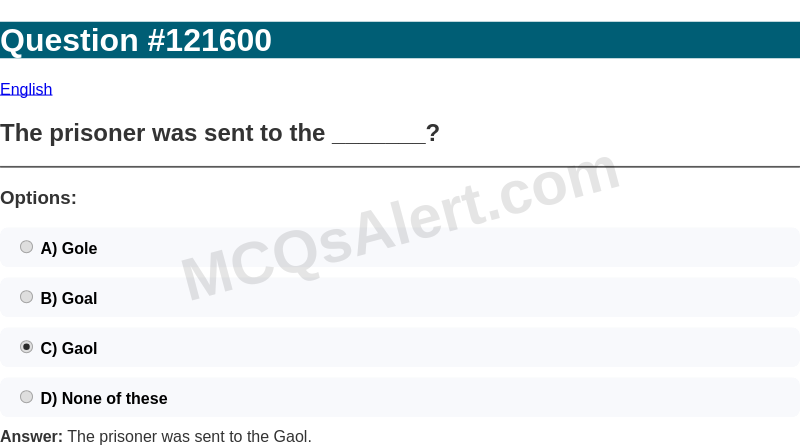 Question Screenshot