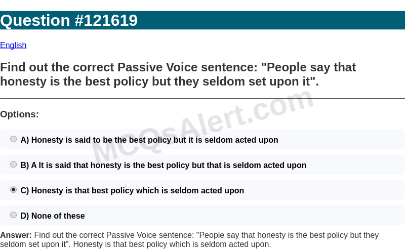 Question Screenshot