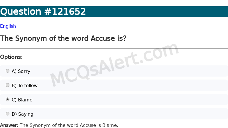 Question Screenshot