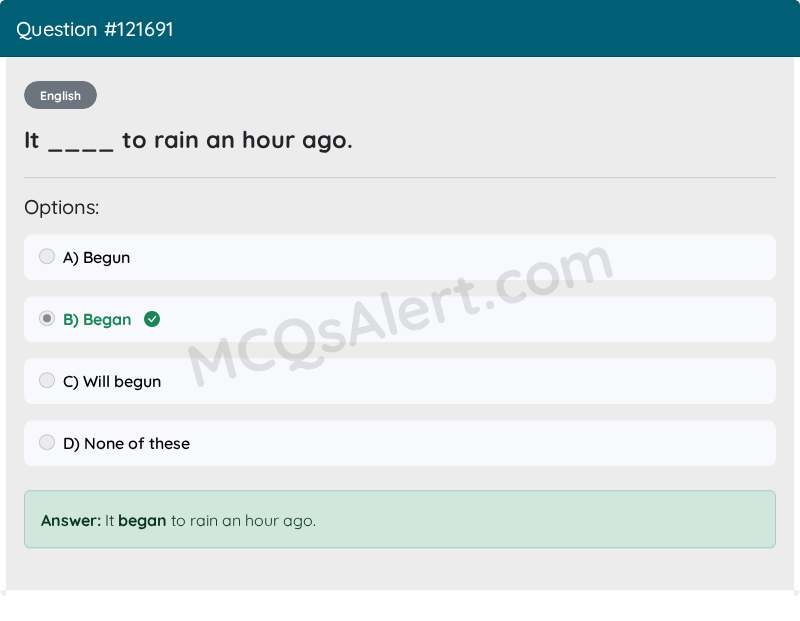 Question Screenshot