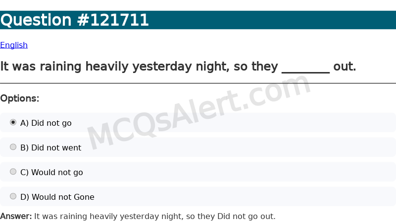 Question Screenshot