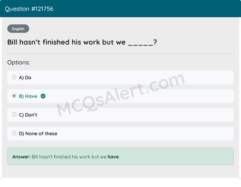Question Screenshot