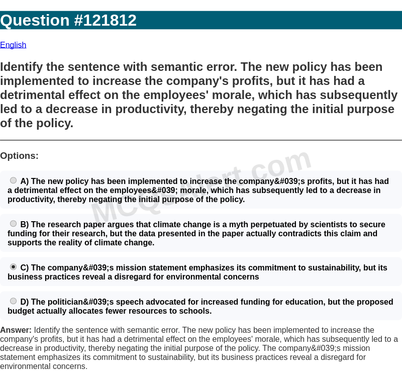 Question Screenshot