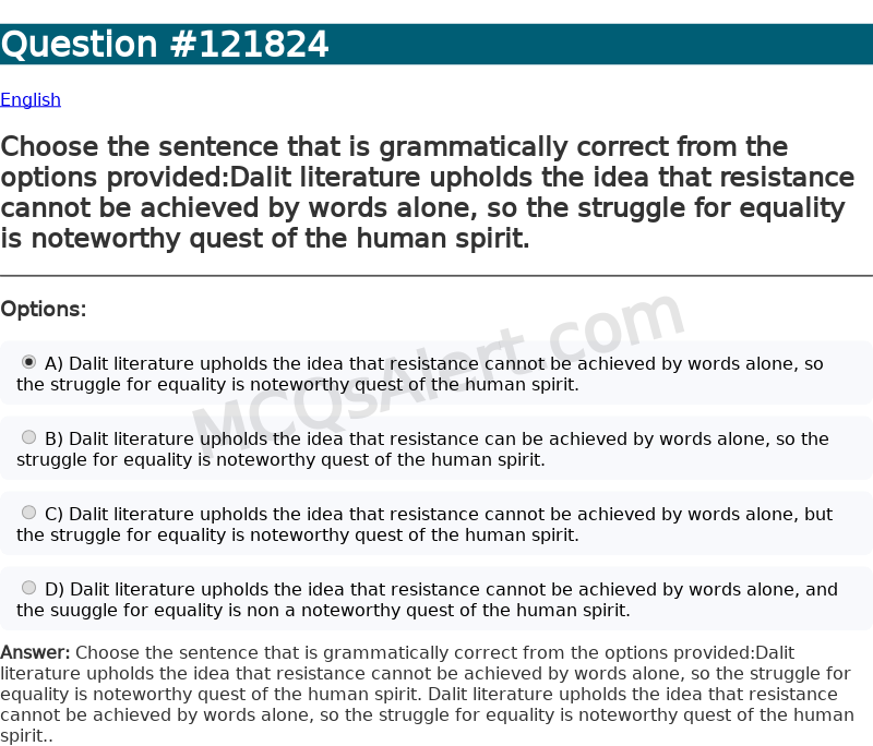Question Screenshot