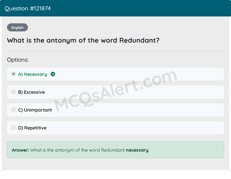 Question Screenshot
