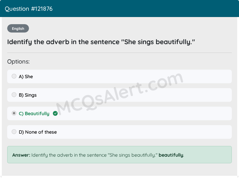 Question Screenshot