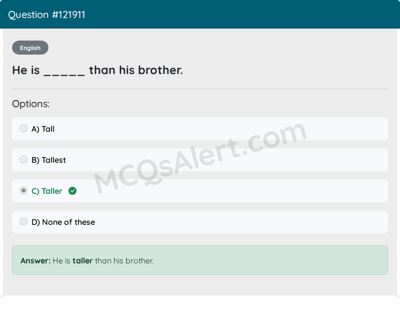 Question Screenshot