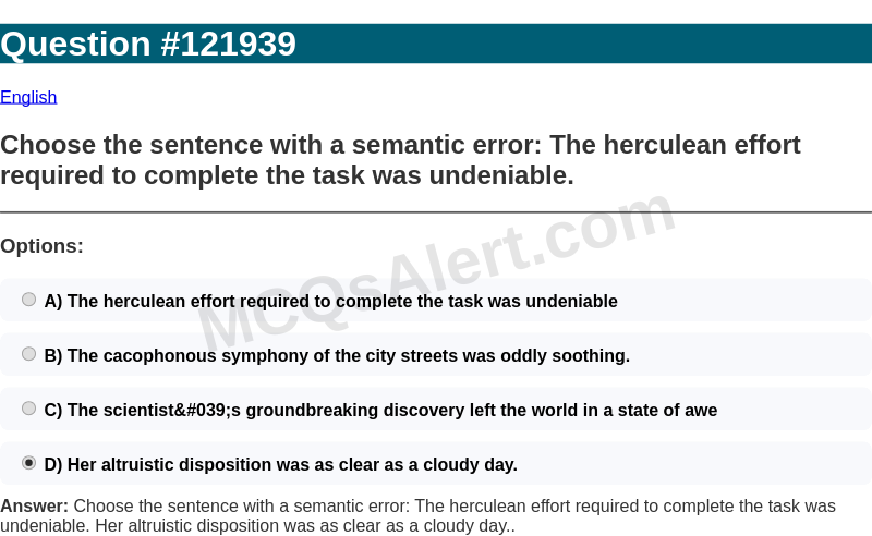 Question Screenshot