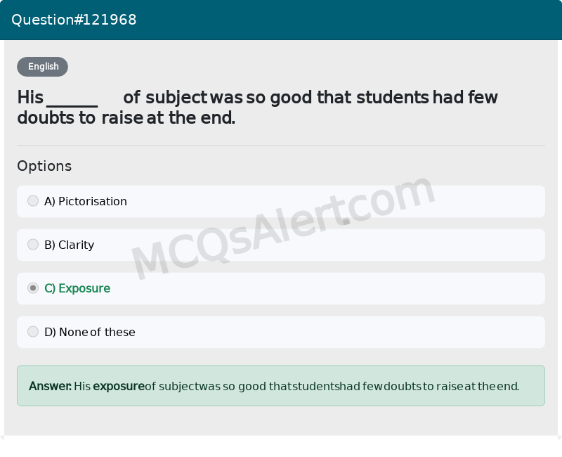 Question Screenshot
