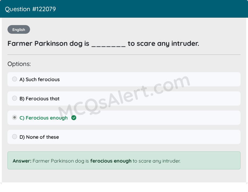 Question Screenshot