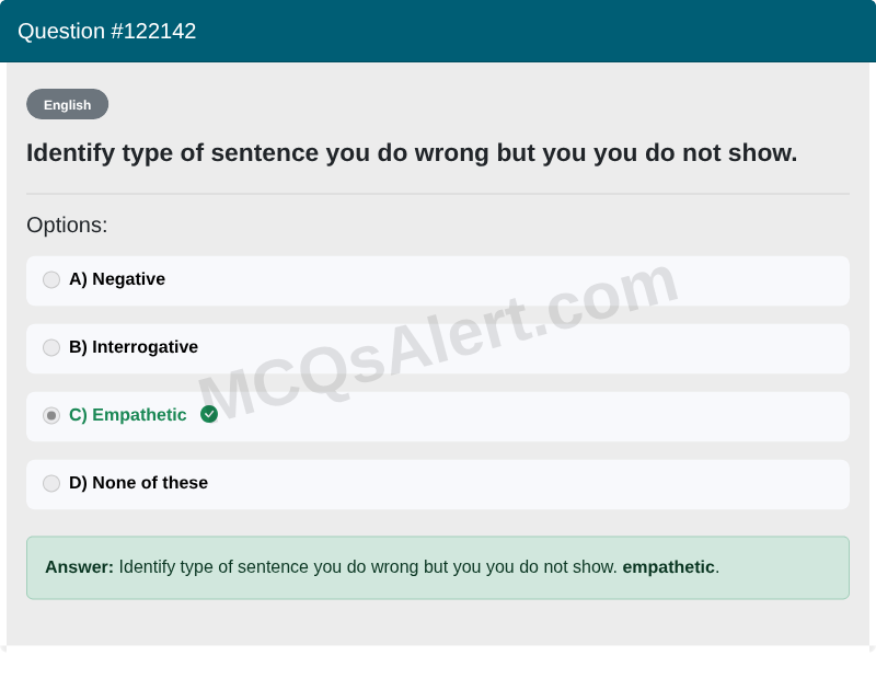 Question Screenshot
