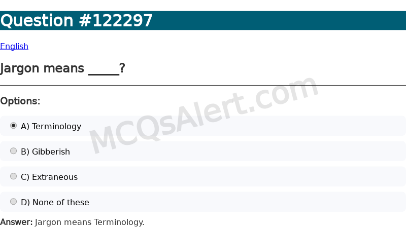 Question Screenshot