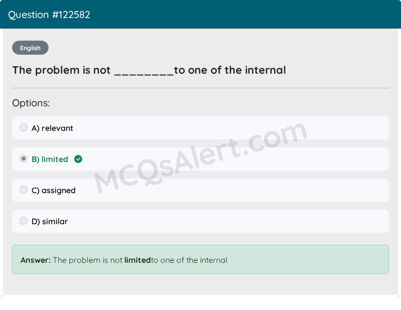 Question Screenshot
