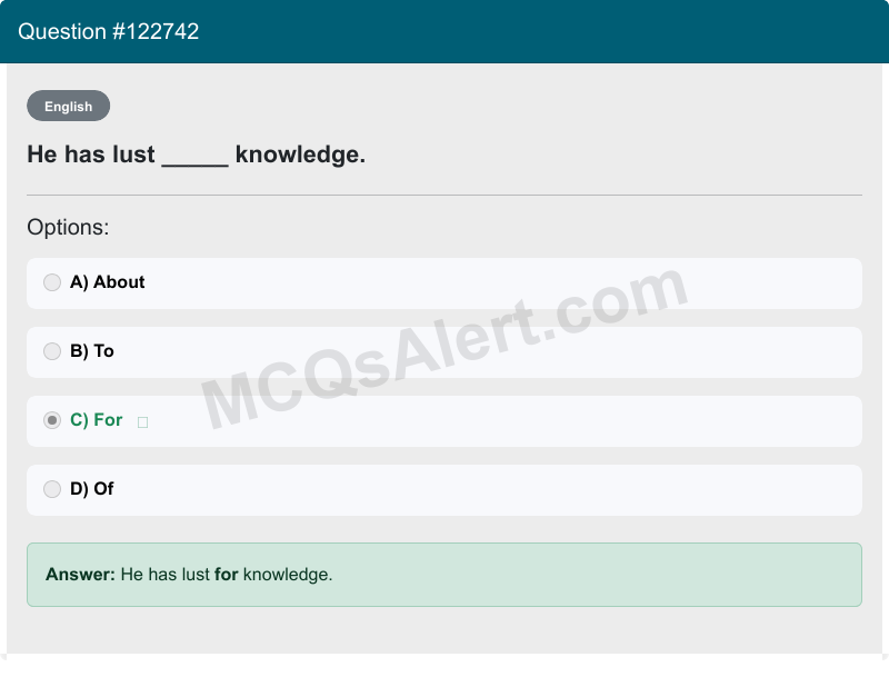 Question Screenshot