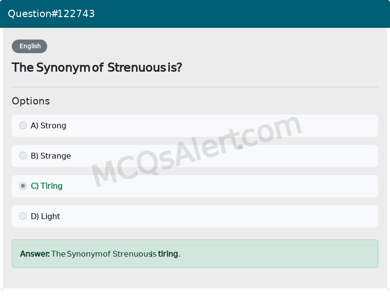 Question Screenshot