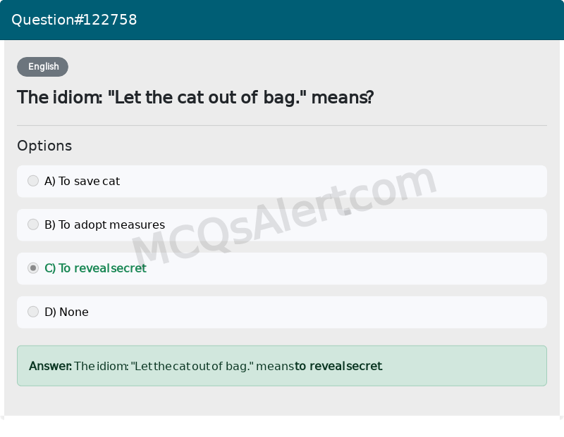 Question Screenshot