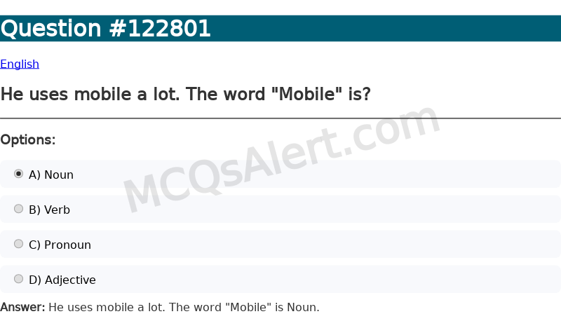 Question Screenshot