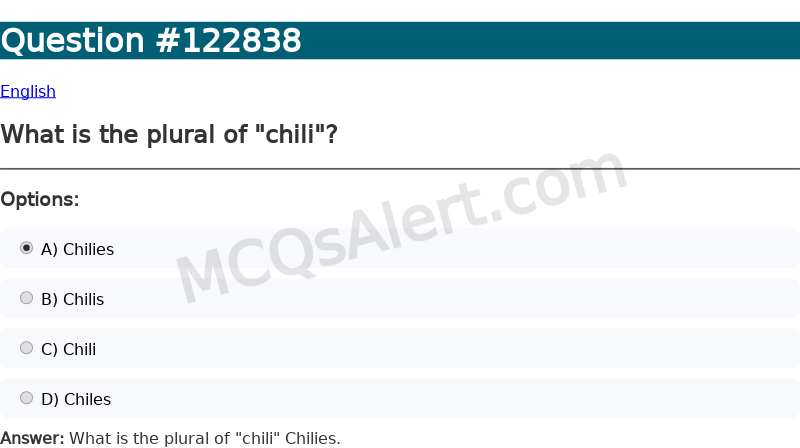 Question Screenshot