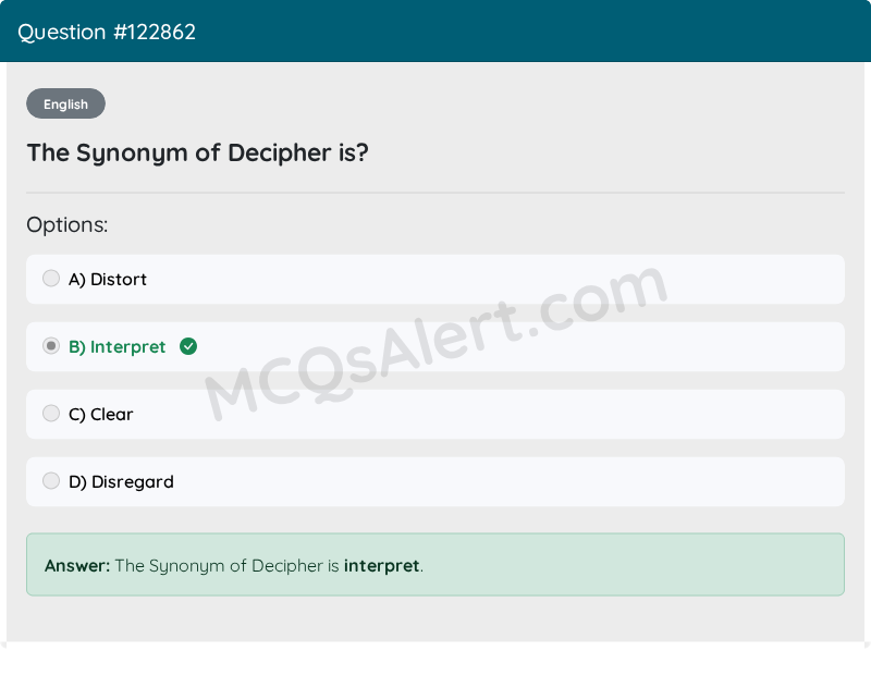 Question Screenshot