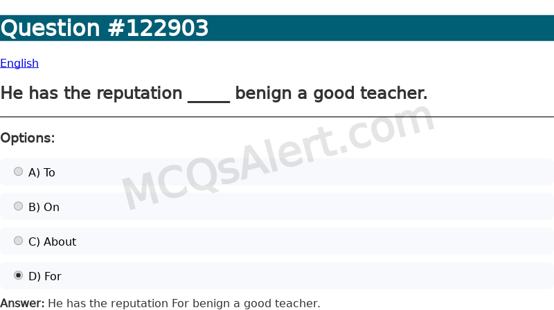 Question Screenshot