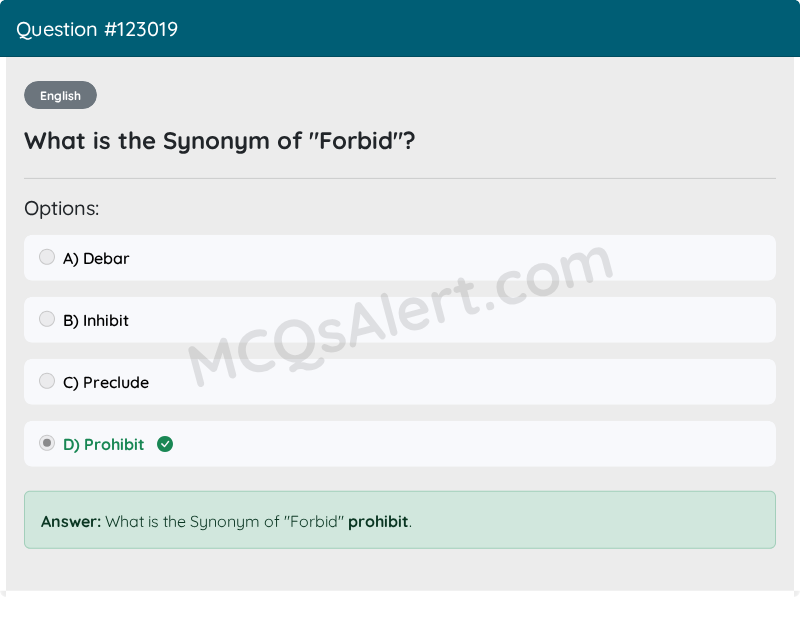 Question Screenshot