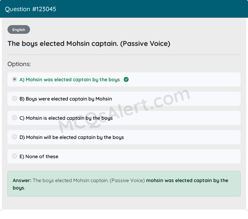 Question Screenshot