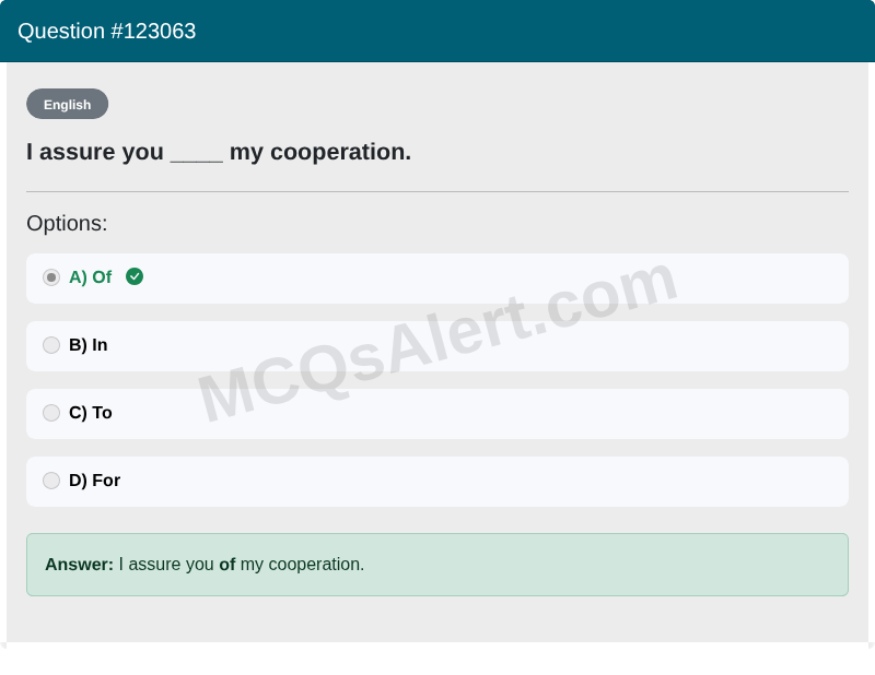 Question Screenshot