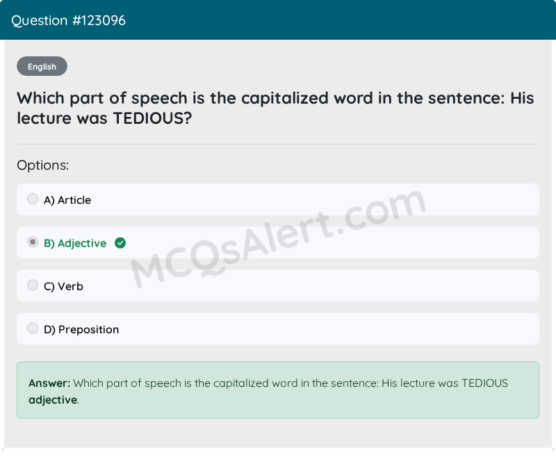 Question Screenshot