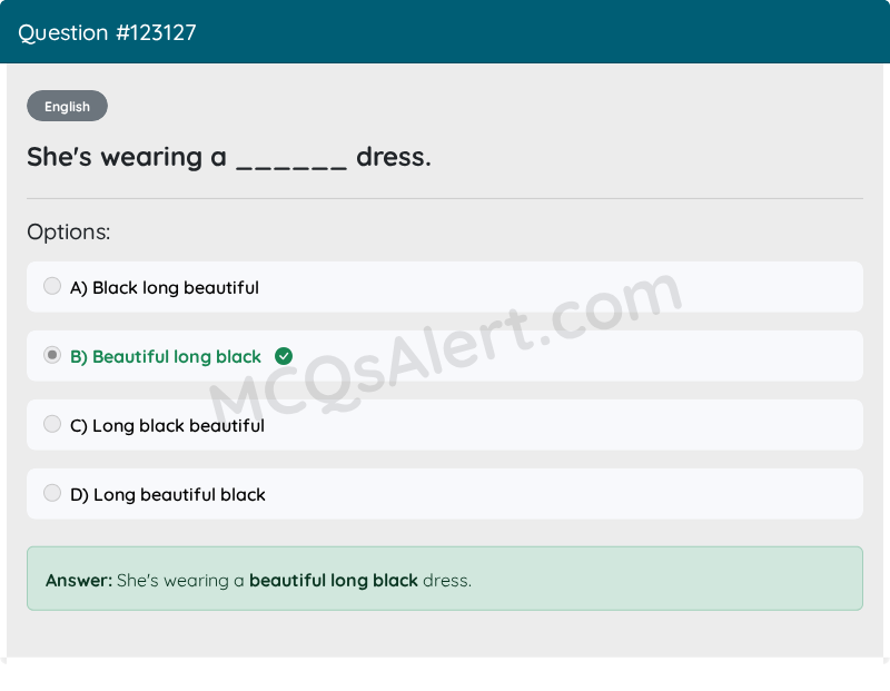 Question Screenshot