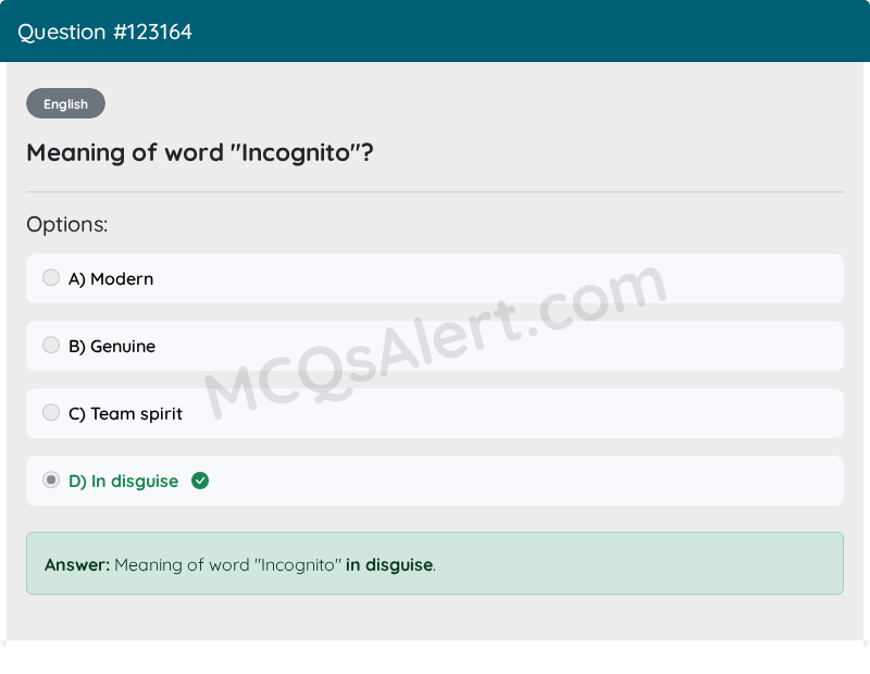 Question Screenshot