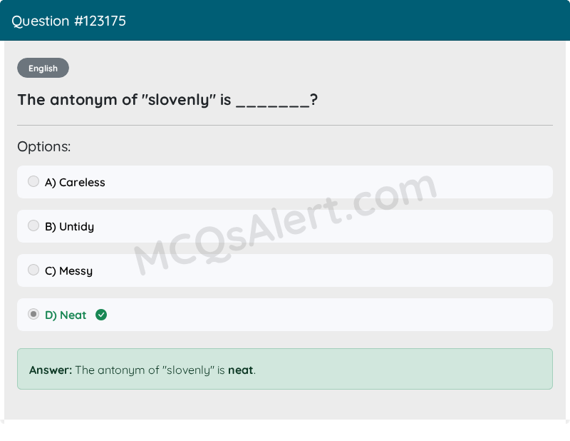 Question Screenshot