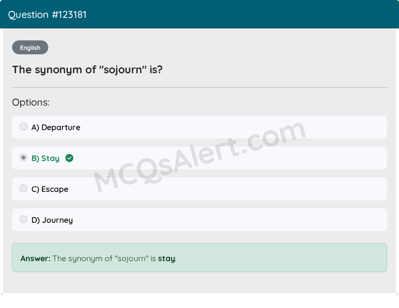 Question Screenshot
