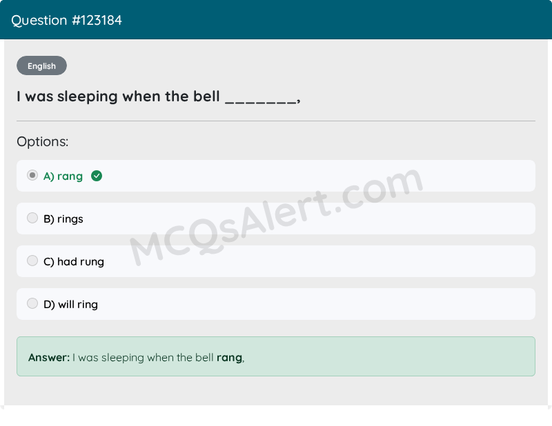 Question Screenshot