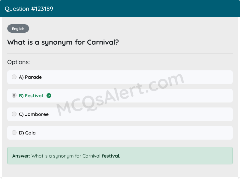 Question Screenshot