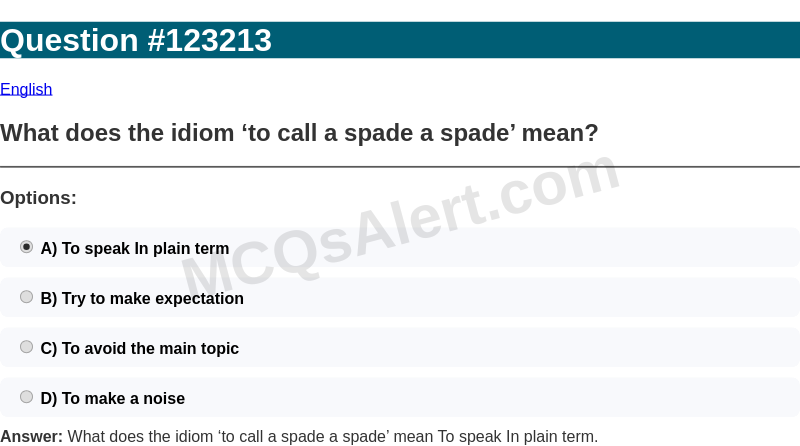 Question Screenshot