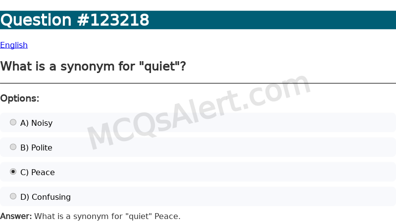 Question Screenshot