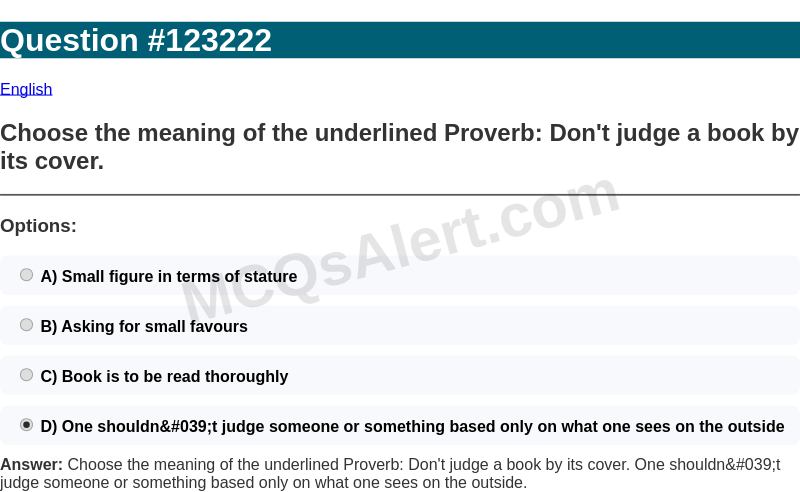 Question Screenshot