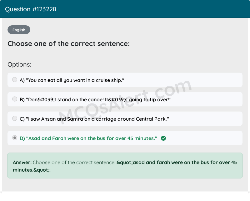 Question Screenshot