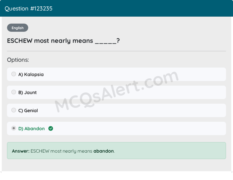 Question Screenshot
