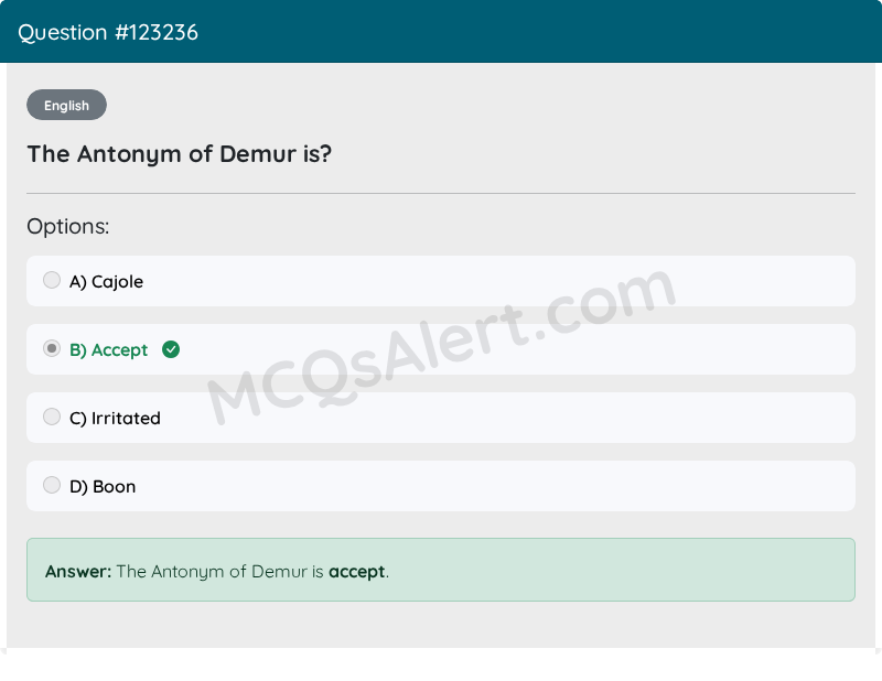Question Screenshot