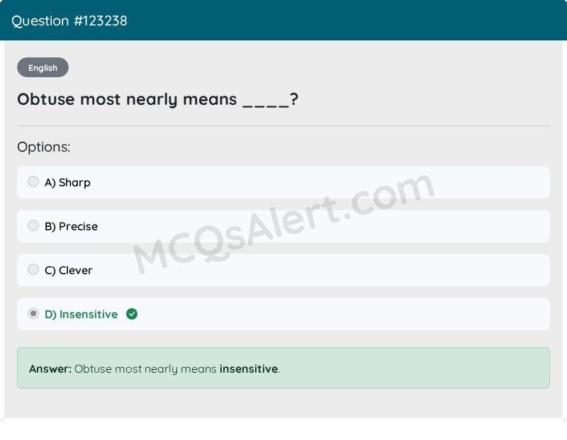 Question Screenshot