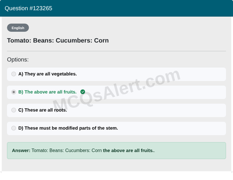 Question Screenshot