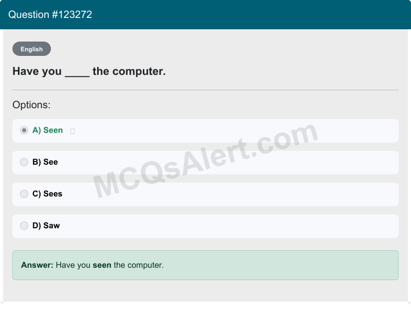 Question Screenshot