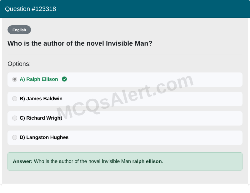 Question Screenshot
