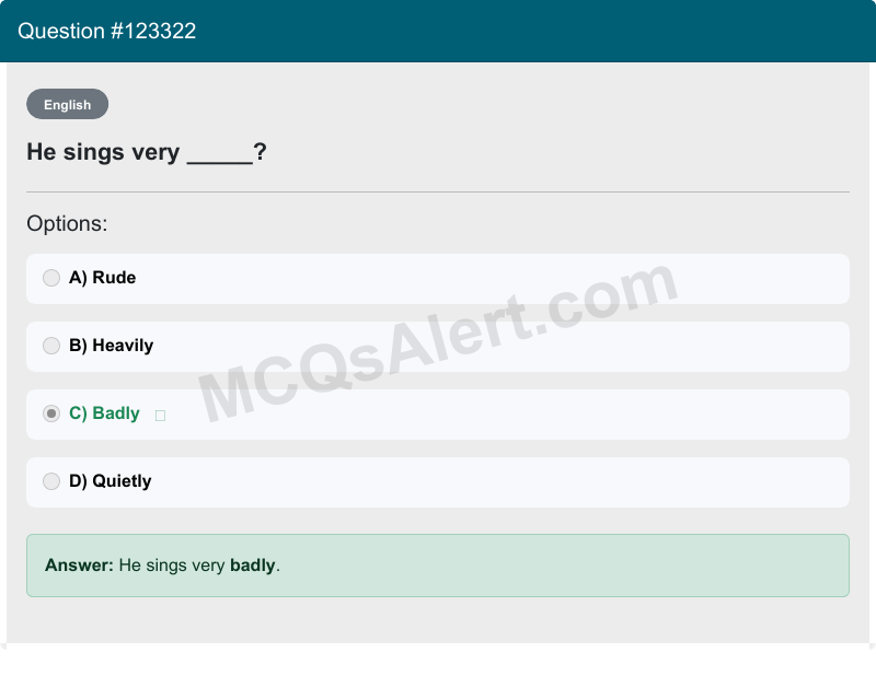 Question Screenshot