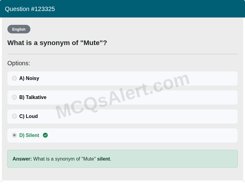 Question Screenshot