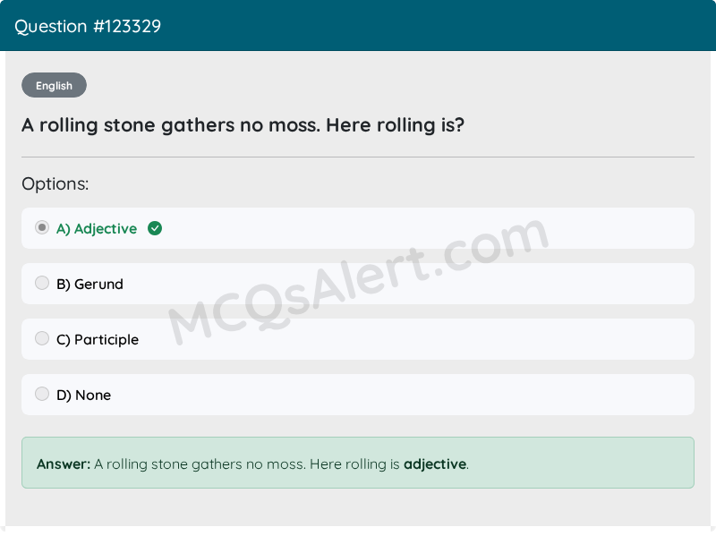 Question Screenshot