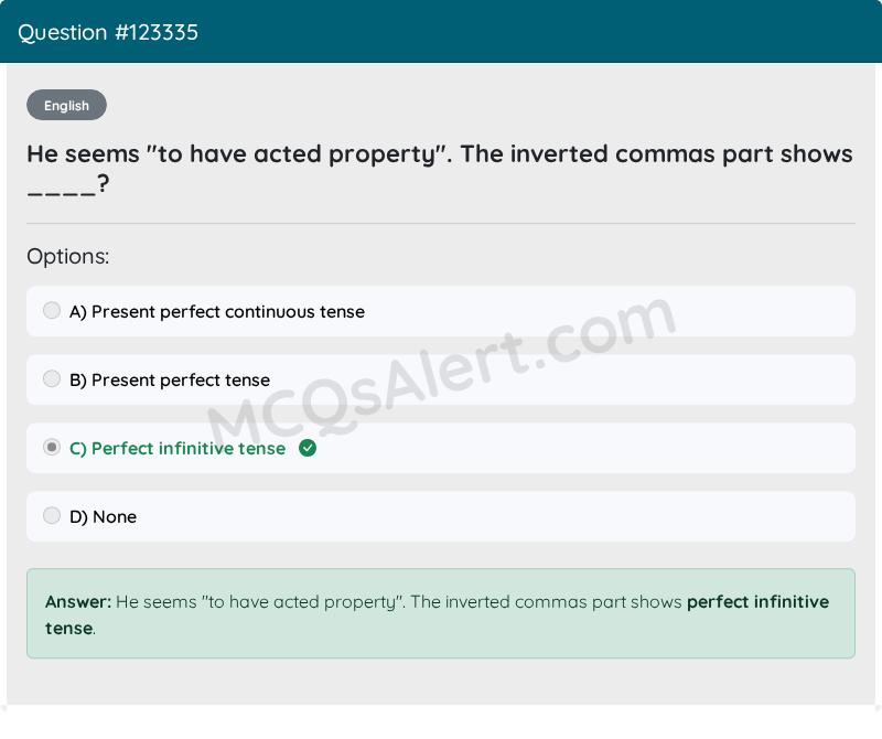 Question Screenshot
