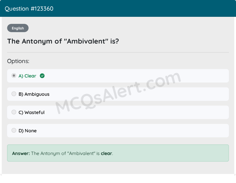 Question Screenshot