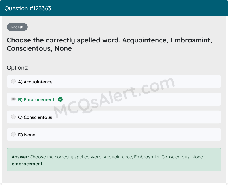 Question Screenshot